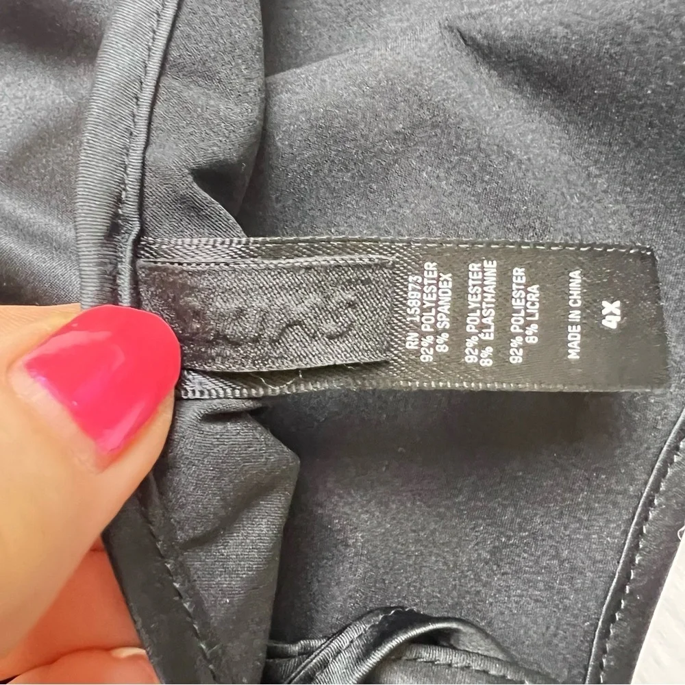 SKIMS Woven Shine Cami in Onyx. Size 4X. New Without Tags.
